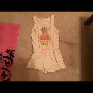 Girls pineapple romper